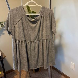 Hayden- Babydoll Tee, Medium